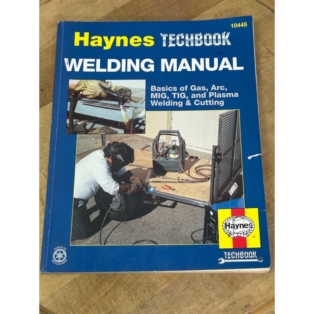Haynes Welding Manual Techbook Unisex OS Blue 10445 Gas Arc MIG TIG Plasma DIY